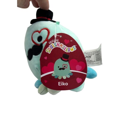 Eiko The Octopus 5" Valentines Day Squishmallow Sealife Soft Plush Stuffed Toy - Picture 6 of 7